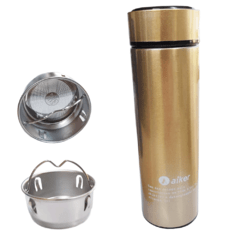 Garrafa Squeeze Térmico Aço Inox Aiker Ak5002 Inquebrável