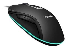 Mouse Gamer Philips Rgb 3000 Dpi + Mousepad Emborrachado LoL - comprar online