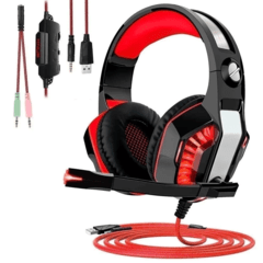 Fone Headset Gamer Pc Ps4 Xbox One Leds Usb P2 7.1 Surround - comprar online
