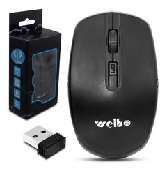 Mouse Óptico Sem Fio Weibo Usb 3.0 1200 Dpi Notebook Pc - comprar online