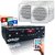 Receiver Pro Home 120 Rms 6 Caixa Gesso Quadradas Brancas