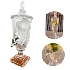 Suqueira Dispenser Glassware De Bebidas 2 Litros Cristal