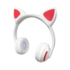 Fone Headphone Bluetooth Orelhas Gatinho Led Colorida Bass