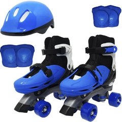 Patins Roller Infantil Menino Menina 4 Rodas + Kit Proteção