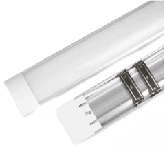 Kit 2 Luminária Tubular De Sobrepor Led Slim 20w 60cm Branco na internet