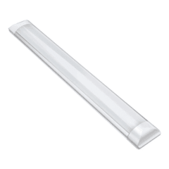 Kit 2 Luminária Tubular De Sobrepor Led Slim 20w 60cm Branco