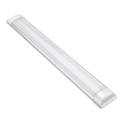 Kit 4 Luminária Tubular De Sobrepor Led Slim 20w 60cm Branco