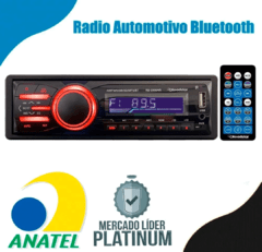 Som Automotivo Controle BT SD FM MP3 USB + 1 Par de Falantes 6 Midbass - comprar online