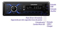 Radio Bluetooth Mp3 Controle Som Carro Touch Roadstar na internet