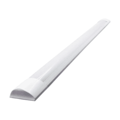 Imagem do Kit 2 Luminária Tubular De Sobrepor Led Slim 20w 60cm Branco