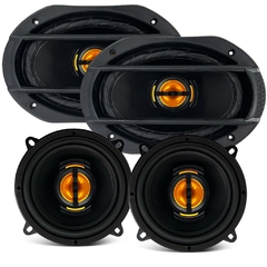 KIT FALANTE 5 POL JB5 FLEX + 6x9 JB69 FLEX 55W LESON PRETO