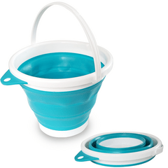 Balde Dobrável Retrátil 10 Litros Silicone Flexível Com Alça - comprar online