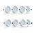 KIT 10 SPOT DE LED QUADRADO BRANCO 12W THD-12W-F