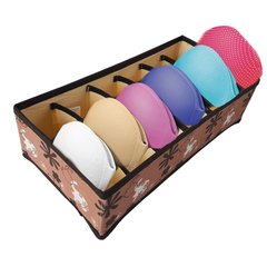 Organizador De Sutia Soutien Para Gavetas Lingerie Cueca calcinha meia 6 Nichos - comprar online