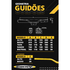 KIT GUIDÃO OXXY BRONZE - ALTO GUI0001 +ADAP ALTO ADP0024