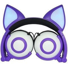 Fone Orelhas De Gatinho  Led Cosplay Dobrável HF-C30 - Orion eShop | Informatica, Automotivo, Microfones