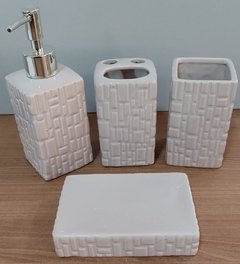 Kit Lavabo Porta Sabonete Líquido Porcelana - Orion eShop | Informatica, Automotivo, Microfones