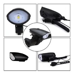 Imagem do Farol Lanterna Bike Led Recarregável Usb C/ Buzina 140db