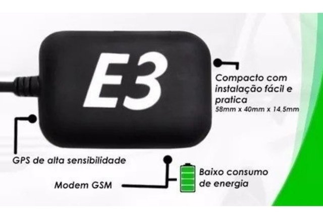 Mini Rastreador Gps E3 Moto Carro Caminhao Jet Onibus