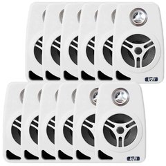 6 PARES CAIXA DE PAREDE LESON 70W 8OHMS BRANCA /2LS070CXB