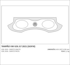 Tampão Porta Malas Carpete Vw Gol G7 2021 Isofix - comprar online