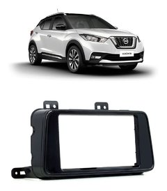 Moldura Fiamon 9 Polegadas Nissan Kicks 16 Em Diante Preta