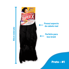 Cabelo Aplique Jumbo Jumbão Trança Box Braids 120 Cm 400gr - Orion eShop | Informatica, Automotivo, Microfones