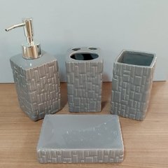 Kit Lavabo Porta Sabonete Líquido Porcelana - loja online