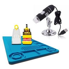 Kit Microscópio Usb Digital + Manta Antiestática +chave 31 P