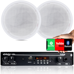 Kit Som Ambiente Amplificador Bluetooth + 2 Arandelas Gesso