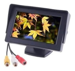 Tela Monitor Veicular 4.3 Lcd + Camera Re Visao Noturna - comprar online