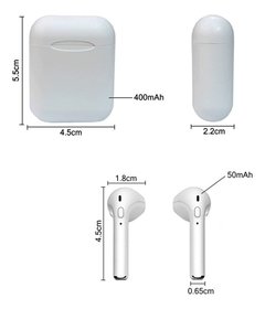 Fone De Ouvido Par AirPods I8s Tws iPhone 6 7 8 Ios Android - comprar online