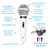 Microfone Profissional Com Fio Cardióide Leson Sm58 P4 Branco - comprar online