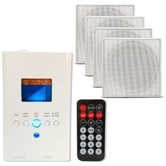 Wall Player 110v Bluetooth+4 Caixa Quad Br Gesso