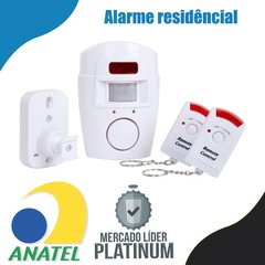 Alarme Residencial Comercial Sem Fios 2 Controle Remotos - comprar online