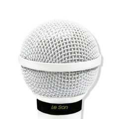 Microfone Profissional Com Fio Cardióide Leson Sm58 P4 Branco - Orion eShop | Informatica, Automotivo, Microfones