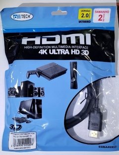 Cabo Hdmi 2 Metros 1.4 Full Hd 3d 19 Pinos - comprar online