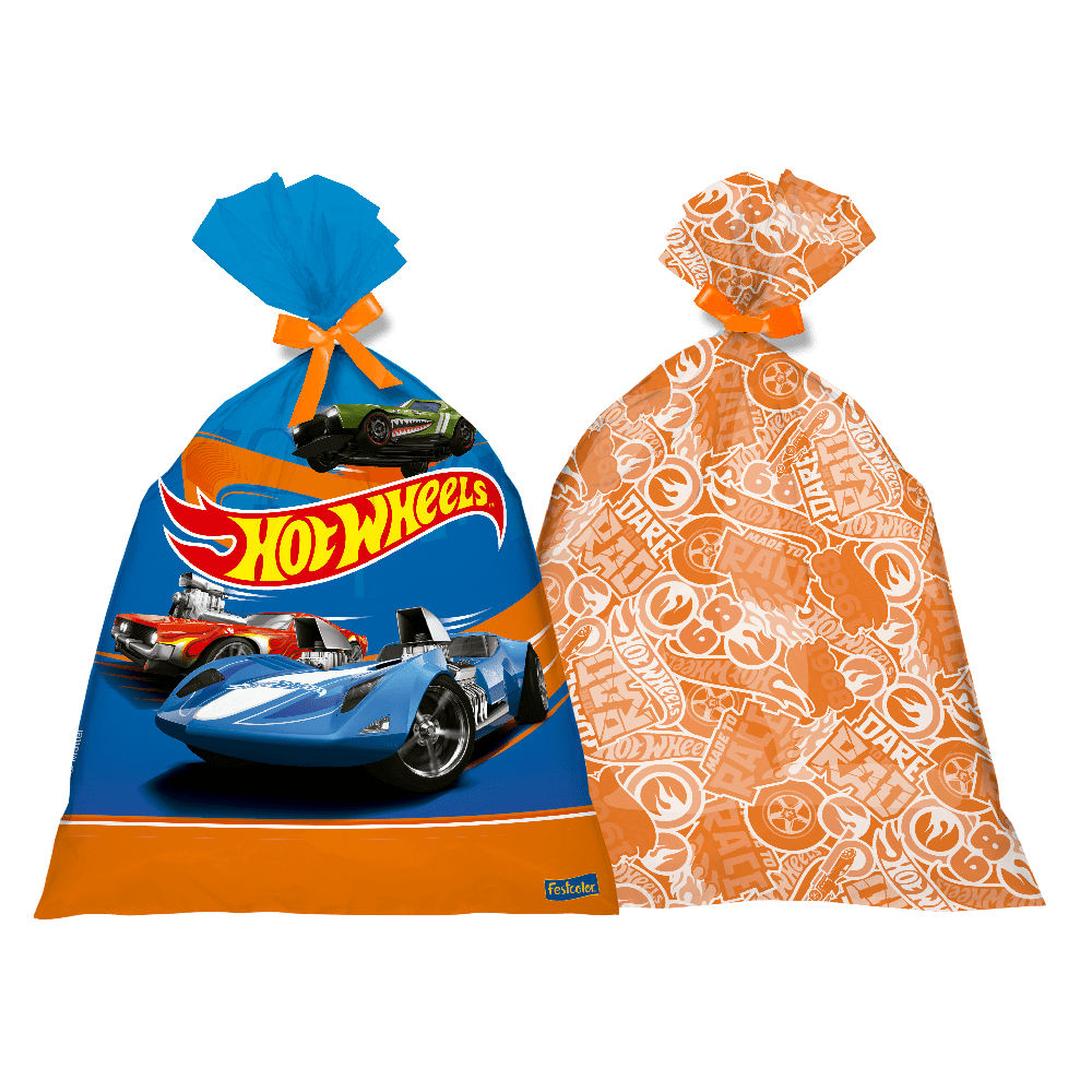 SACOLA PLASTICA HOT WHEELS - Comprar em Loja Festejando