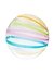 Balão colorido - bolha listra da cromus