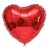 balão vermelho de coração metalizado