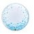 Bubble com confete azul