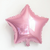 Balão Metalizado Estrela Rosa Claro 45cm 