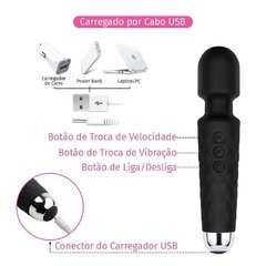 Imagem do VIBRADOR MASSAGEADOR SOFT TOUCH 20 VIBRAÇÕES IMPORT