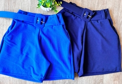 Short plus cintinho (Malha scuba)