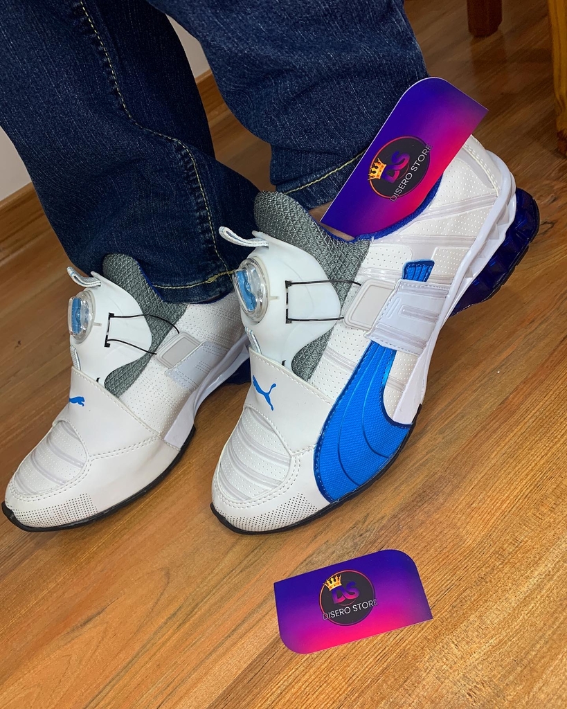 Puma disc branco e rosa 2025