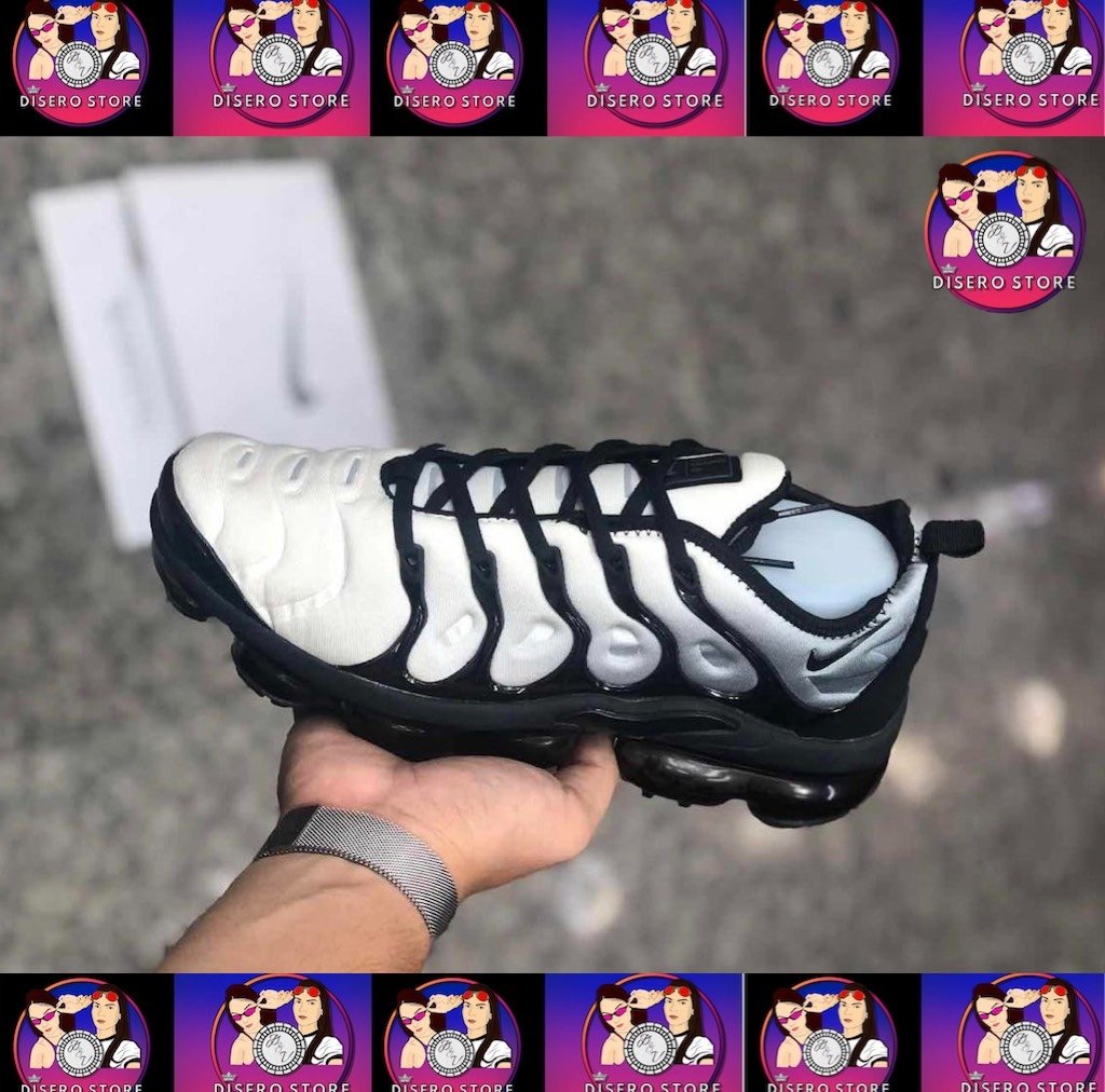 Nike Vapormax Plus Branco/Preto - Disero Store