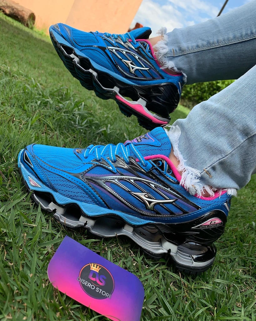 Mizuno azul e rosa 2025 pro 6