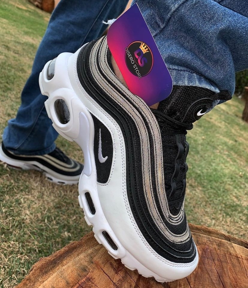 Nike air max 97 hotsell plus black and white