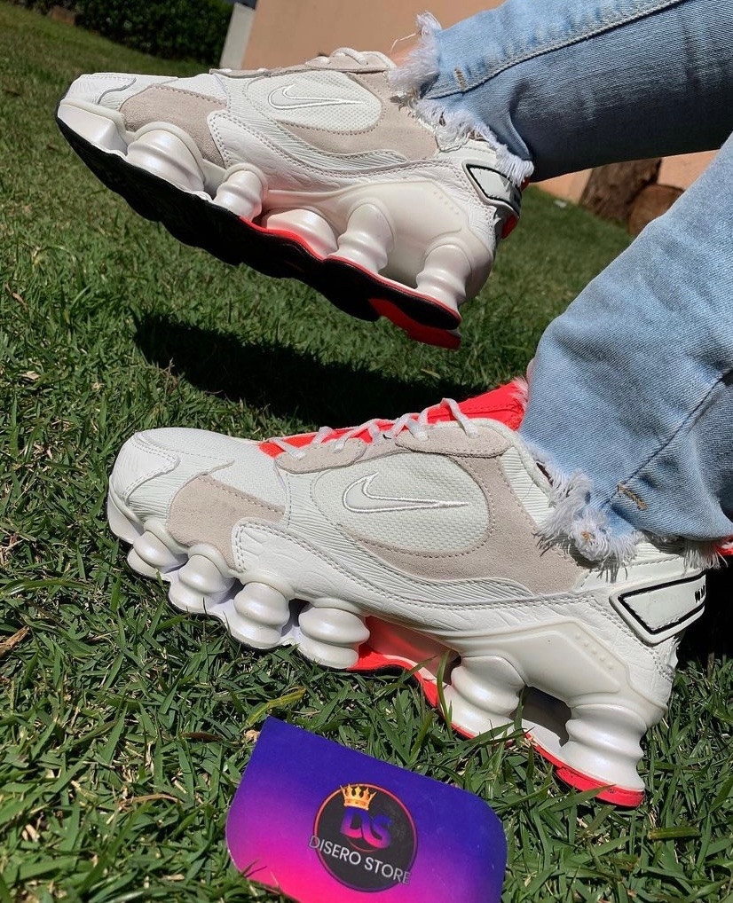 Nike Shox TL 12 Molas Rosa Bege Disero Store
