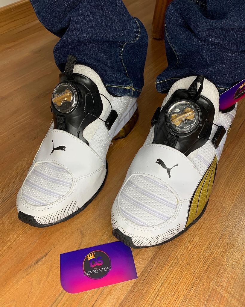 Puma disc dourado shop original